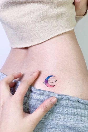 Small Moon Tattoo #moontattoo