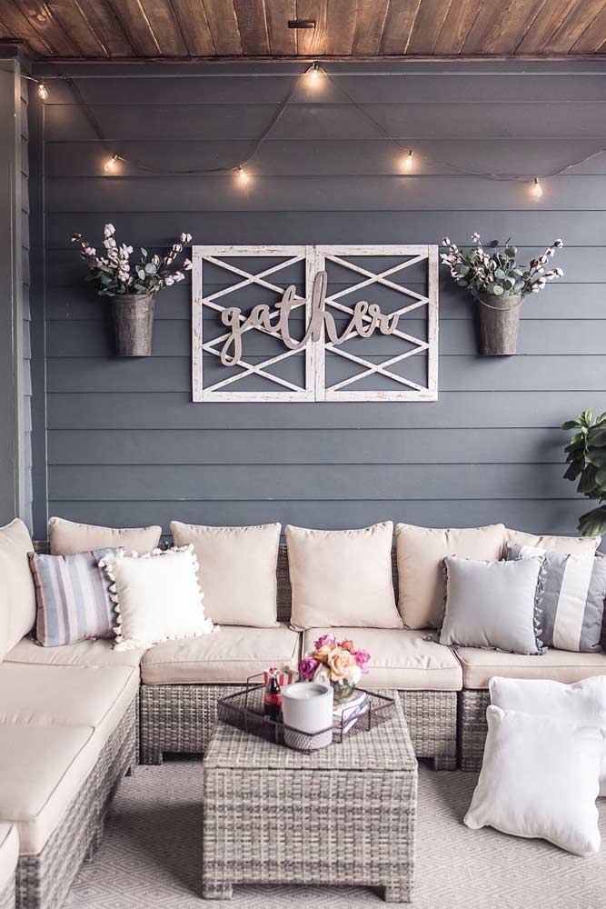 Cozy Outdoor Décor Idea #cozy