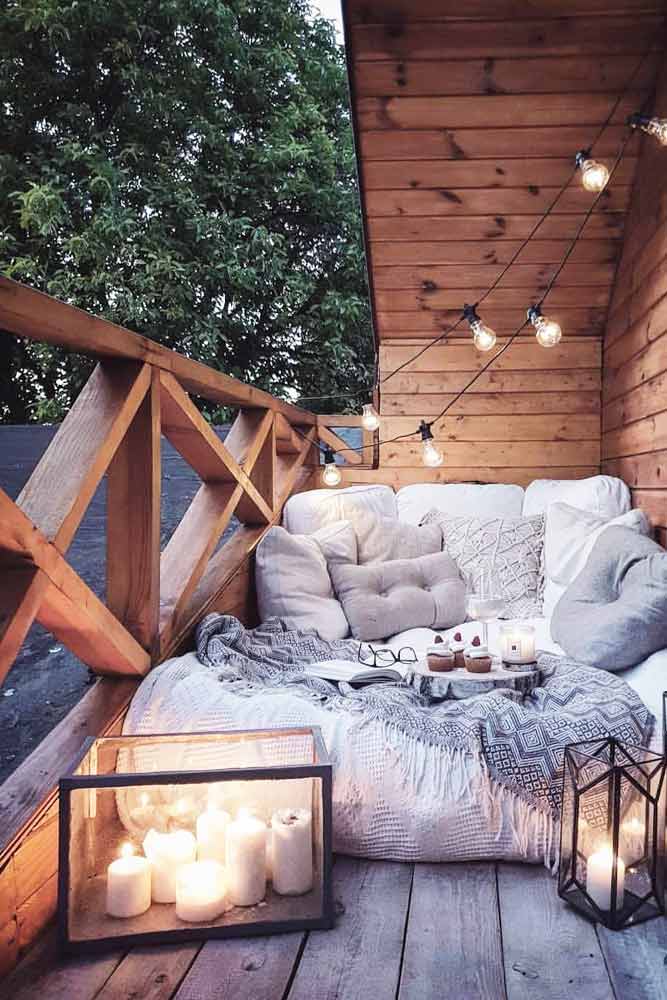 Outdoor Decoration Idea With String Lights #backyard