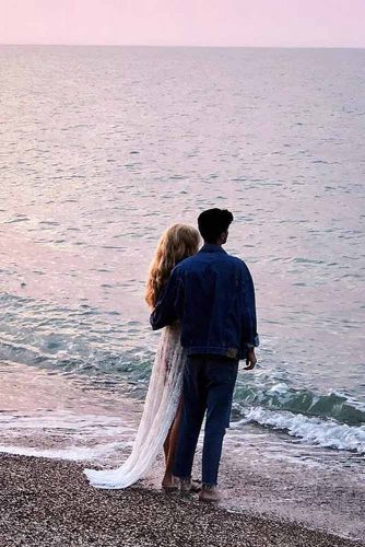 Lake Michigan Beach Engagement Photos