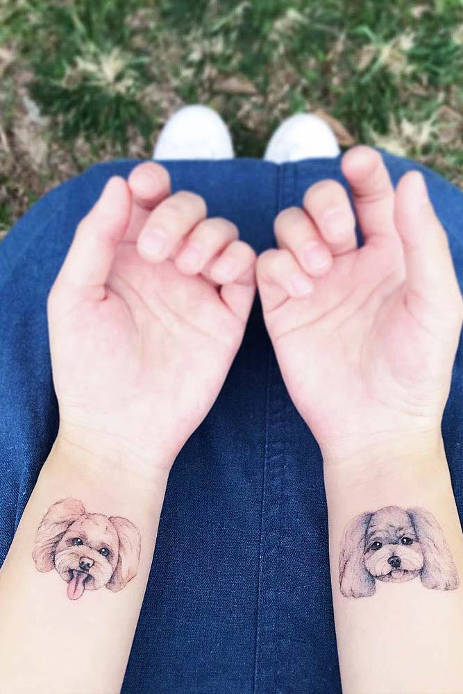 Small Wrist Tattoos With Pets