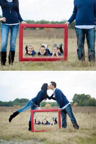 Using Frames Or Chalkboard #framephoto #kidsphotography