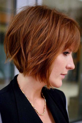 Short Layered Bob Hairstyles For Extra Volume And Dimension