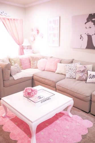 How To Use A Pink Color For Interior Design #livingroom