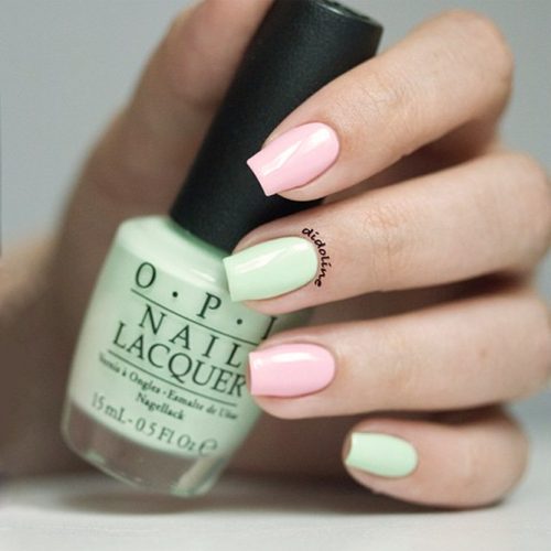 Soft Pastel Combination To Embrace Your Beauty #squarenails #pastelnails #sweetnails