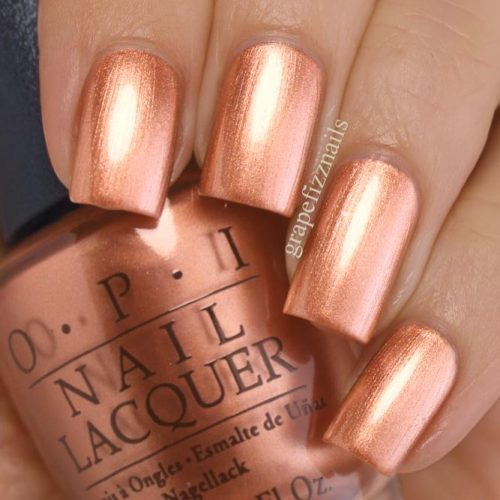 Shimmer Amber One Of The Best Summer Nail Colors For Tan Skin #shimmernails