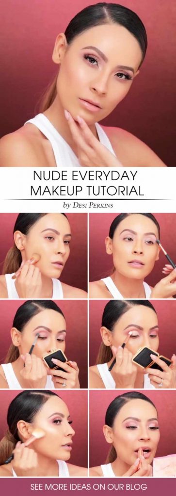 Nude Makeup Tutorial For Every Day #everydaymakeup