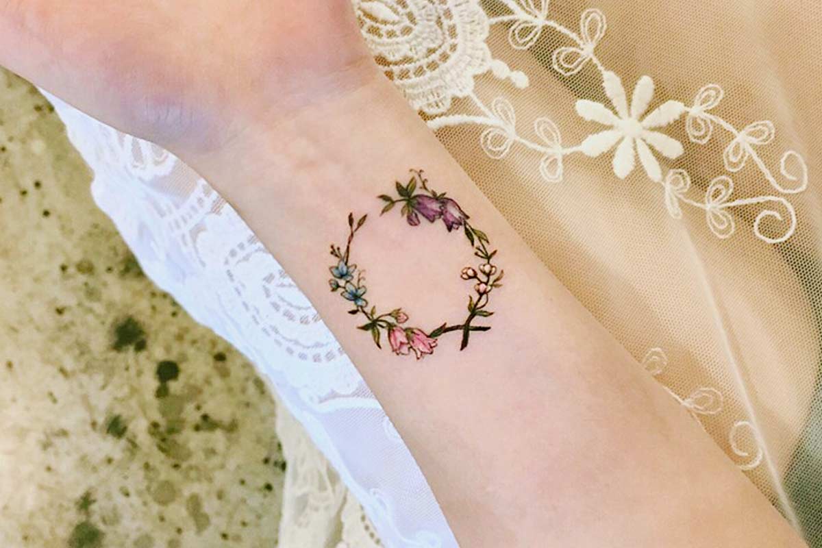 flower wrist tattoo  Tiny Tattoo inc