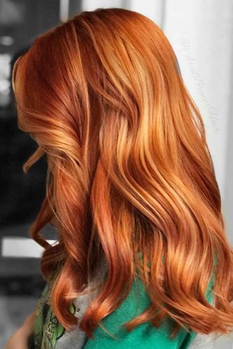 Amber Shade For New Hair Color #amberhair #wavyhairstyle