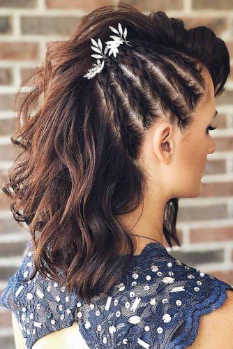 Braided Side Faux Hawk #braids #fauxhawk