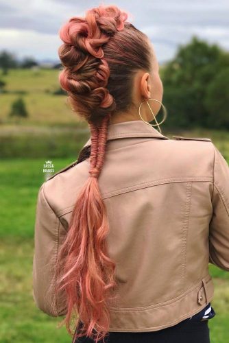 Faux Hawk Hairstyle For Fine Hair #ponytailhairstyle #rosehair #longhair