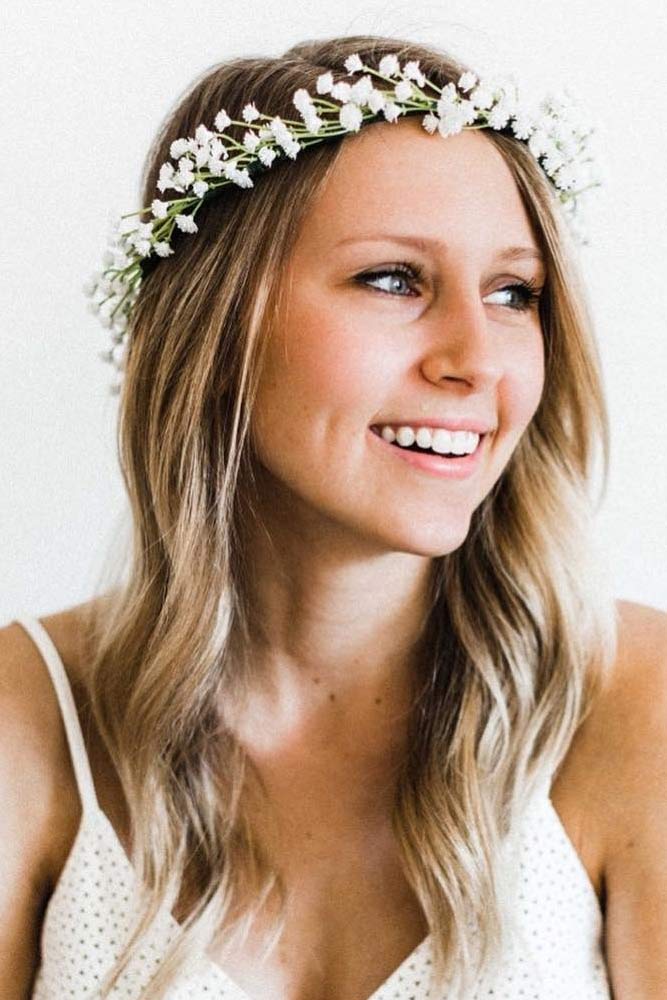 Simple Flower Crown For Bridesmaids #simplecrown #wedding