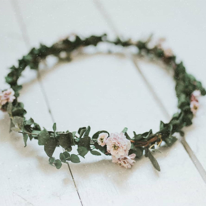 Soft Flower Crown For Girls #greenerycrown