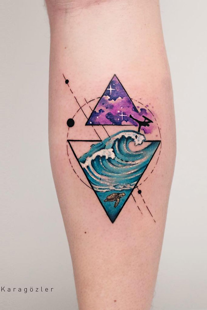 96 Geometric Tattoo Designs That Are All About Shapes Forms And  Creativity  Bored Panda