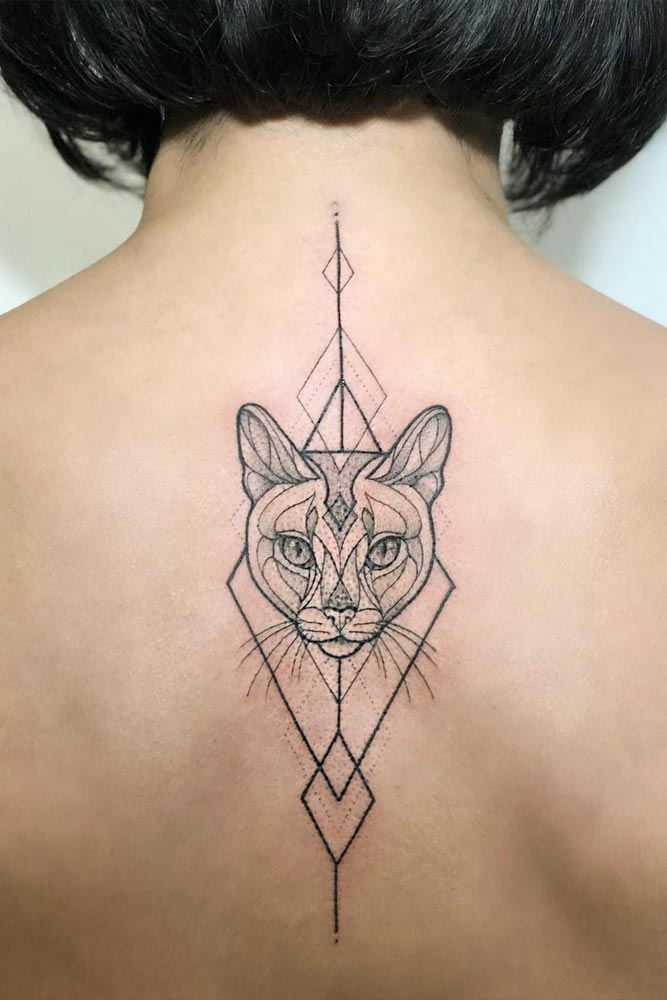 I Am Cute But I Can Bite #cattattoo #animalstattoo