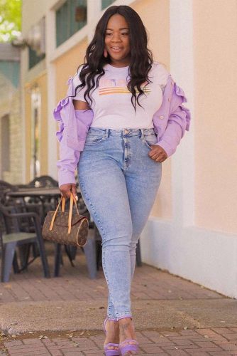 Lavender Accents In Your Style #plussize