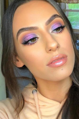 Bold Eyes With Natural Lips Makeup Idea #lipgloss