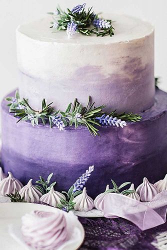 Wedding Lavender Cake Idea #weddingcake