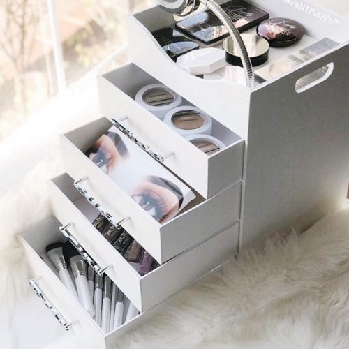 Drawers Makeup Organizer #drawersorganizer