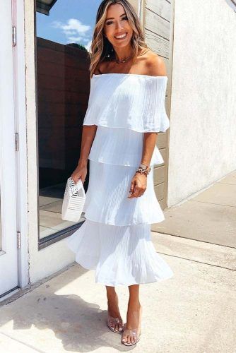 White Off The SHoulder Dress #whitedress