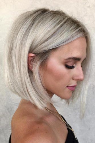 Blunt Shoulder Length Bob #bob #straighthair