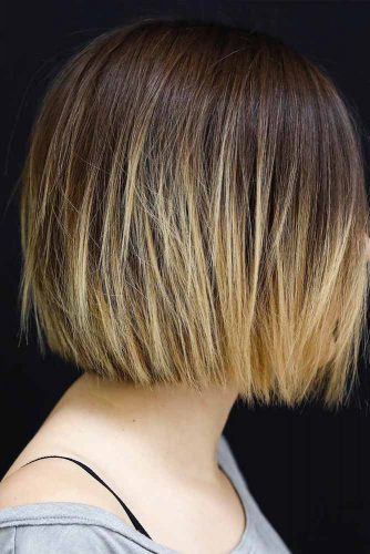 Short Bob Hairstyle With Ombre #shortbob #ombrehair