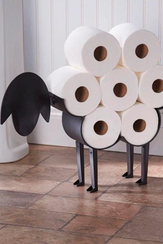 Creative Toilet Paper Holder #creativehomedecor #bathroomdecorations