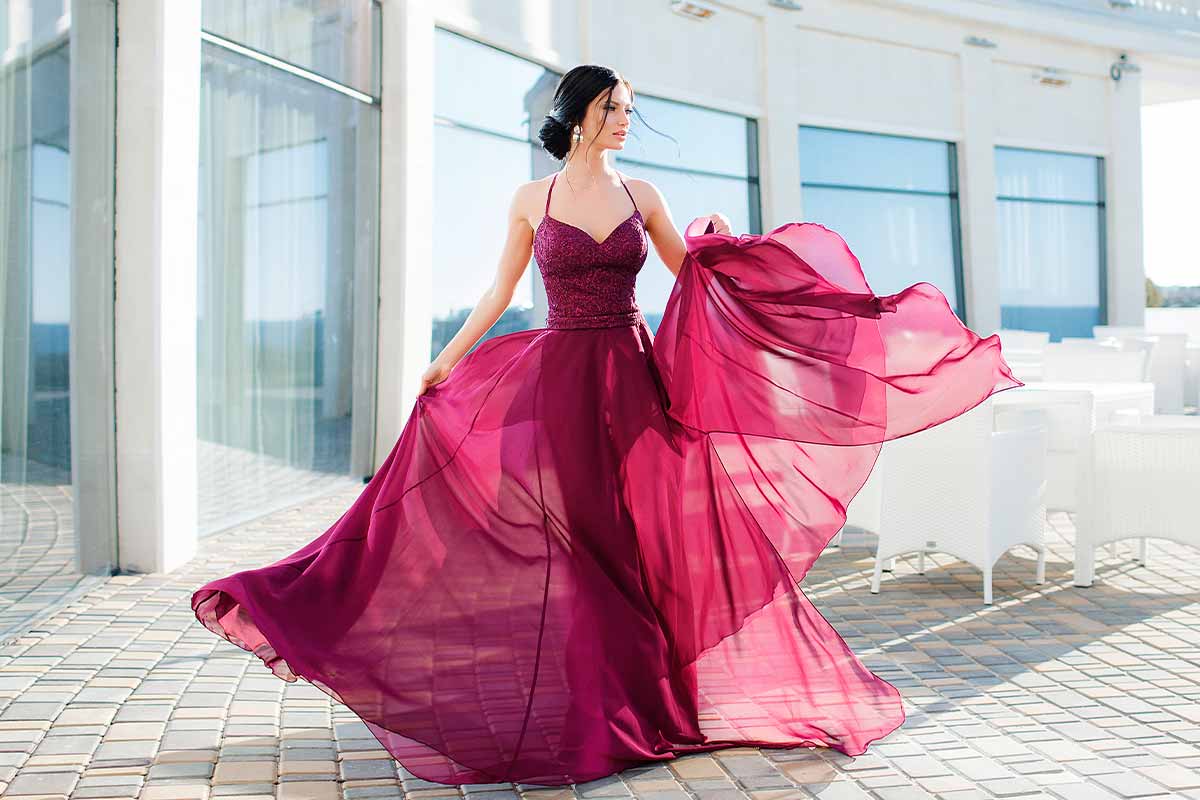 magenta dresses for wedding guest