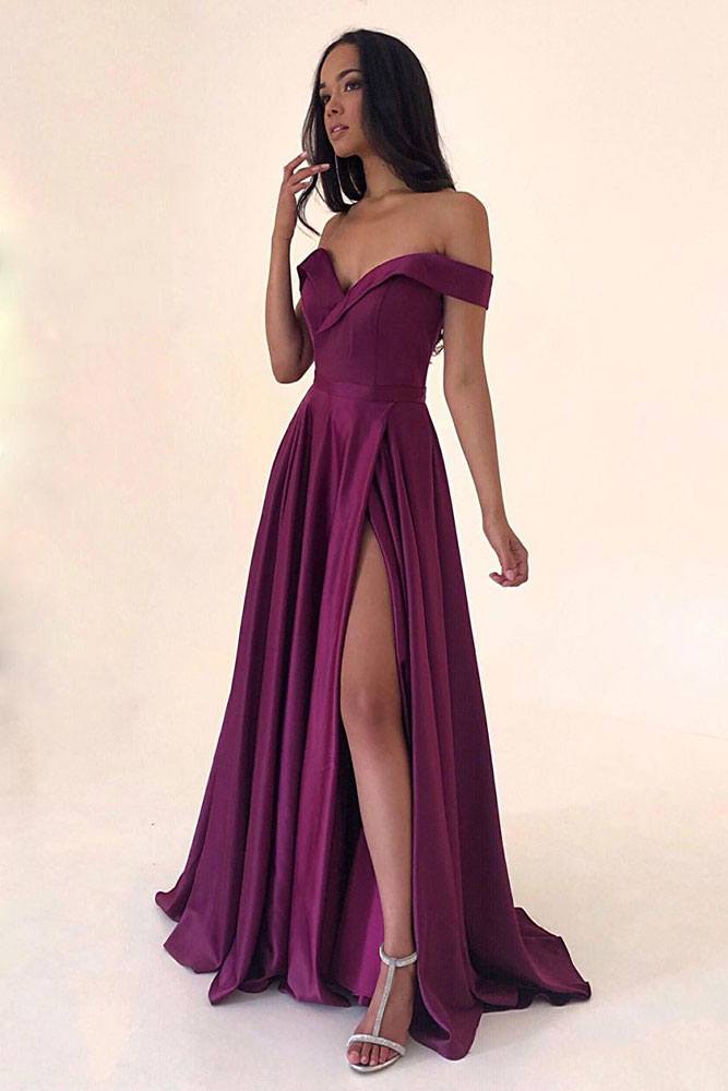 Shoulder-Off Burgundy Dress #burgundydress #shoulderoffdress