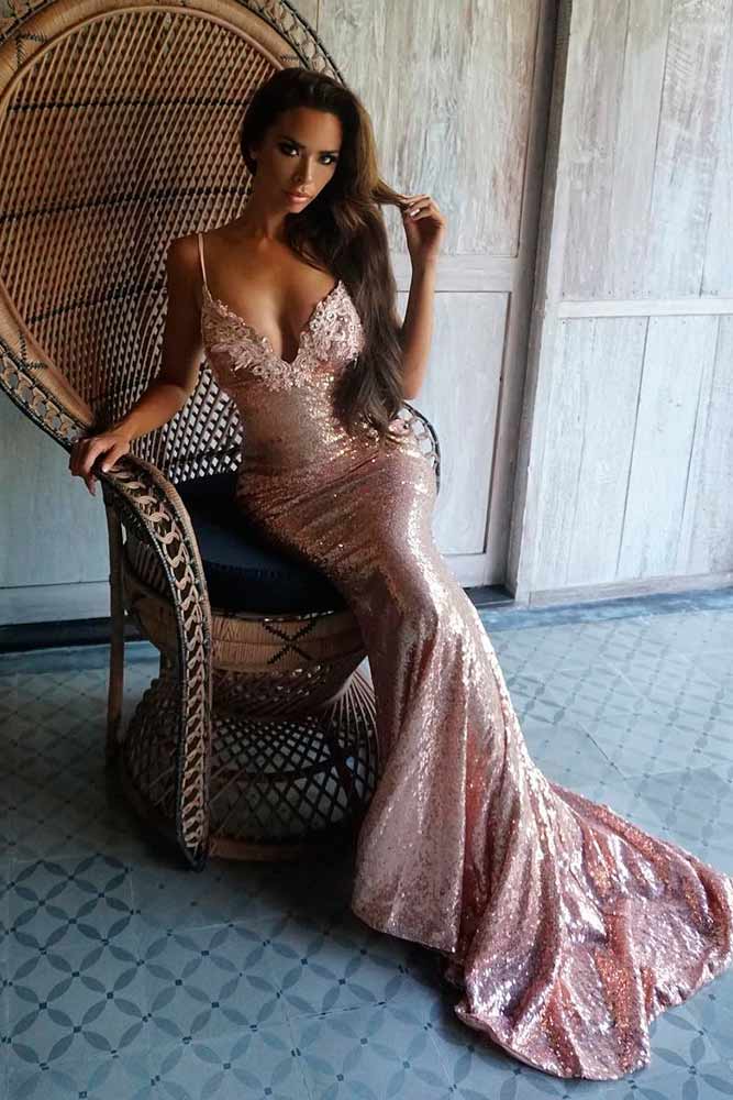 Sparkly Mermaid Maxi Wedding Guest Dress #mermaiddress