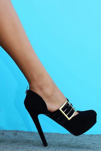 Platform Closed Toe Heels #platrformheels