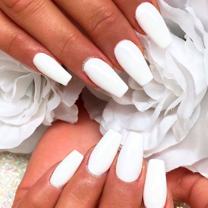 Total White Nails For Special Event #purenails #whitenails