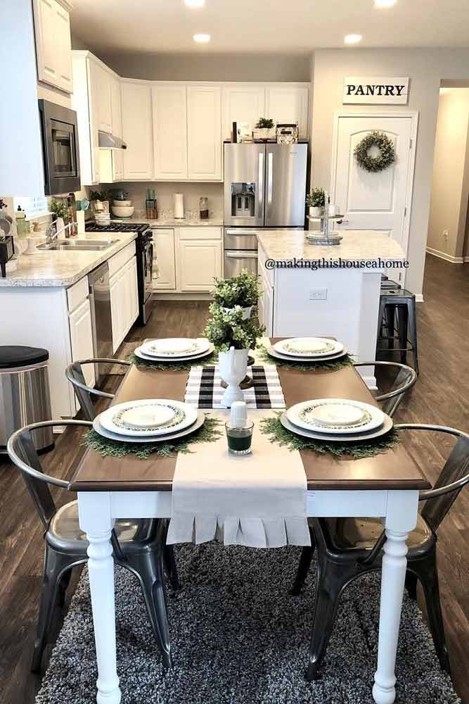 Modern Kitchen Decor Idea #modernkitchen #kitchenisland