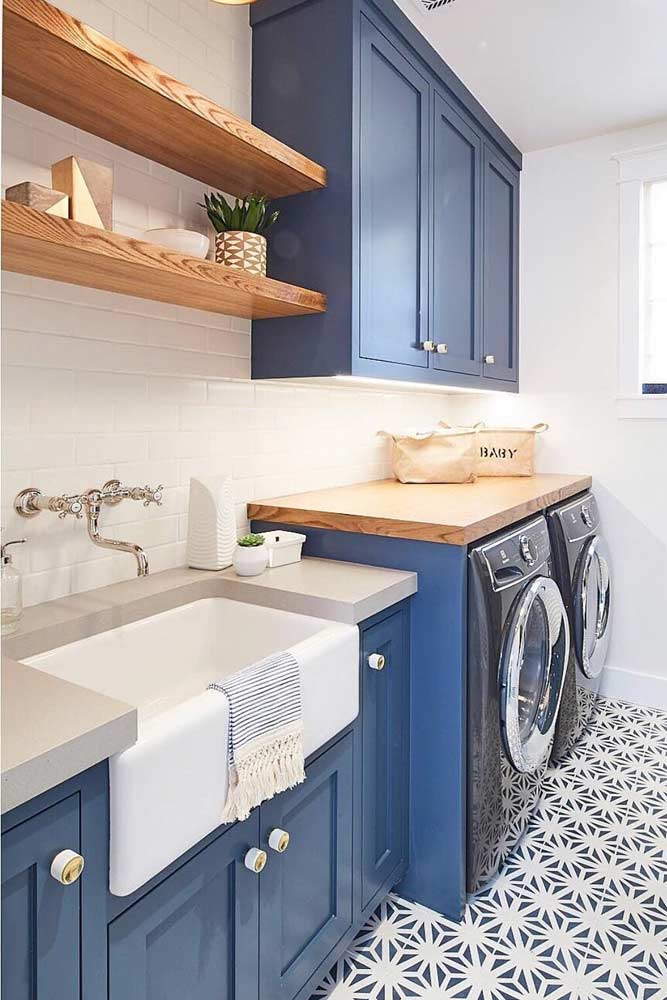 Laundry Design In Blue Color #bluelaundry