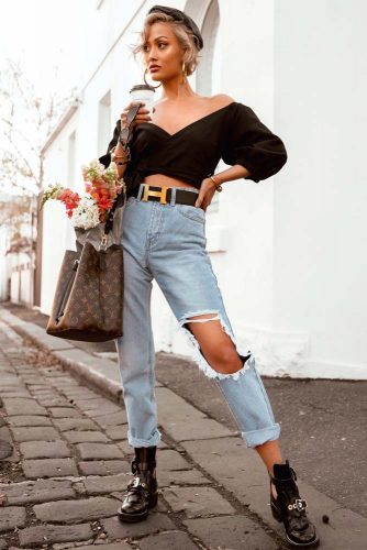 Belts with high outlet waisted jeans