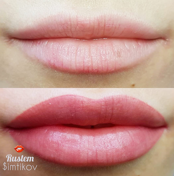 Correction Of The Lips Shape – Create Full Lips #fulllips #permanentmakeup