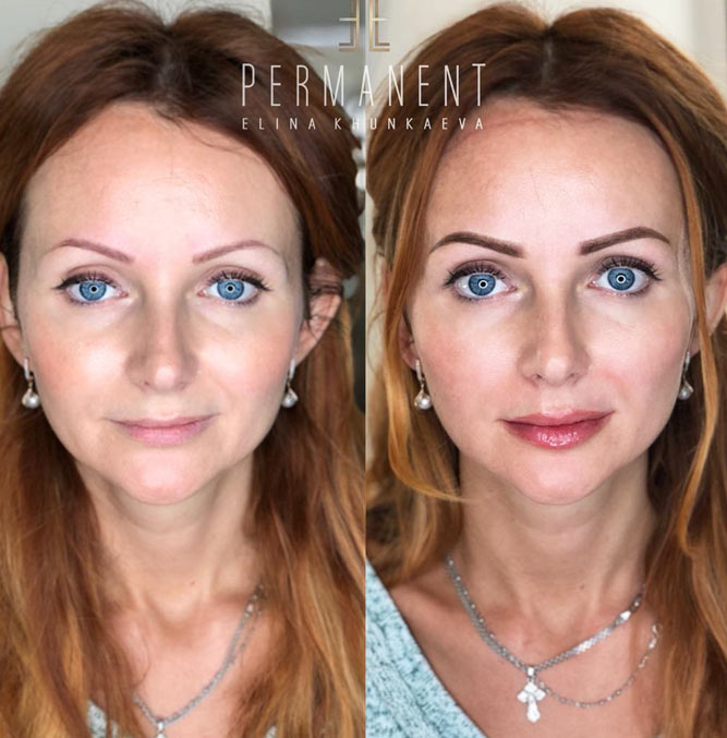 Permanent Makeup Transformation #makeuptransformation