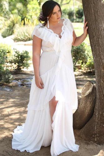 informal plus size wedding dresses