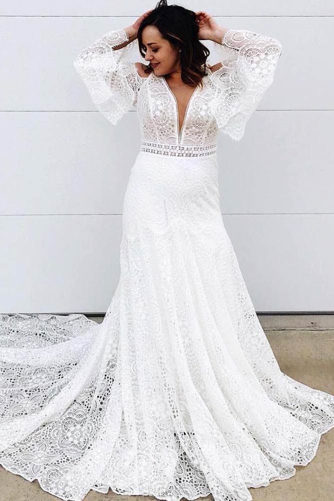 Boho Wedding Dress Design #bohemianweddingdress