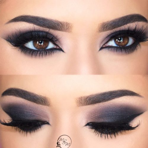 Black Smokey For Almond Eyes #blacksmokey #matteshadow