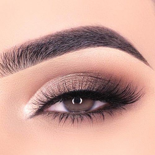 Gold And Gray Smokey Eyes Makeup #smokeyeyes