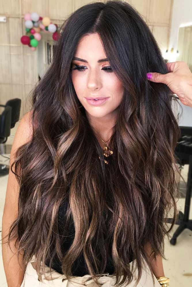 Rocking caramel brown hair color