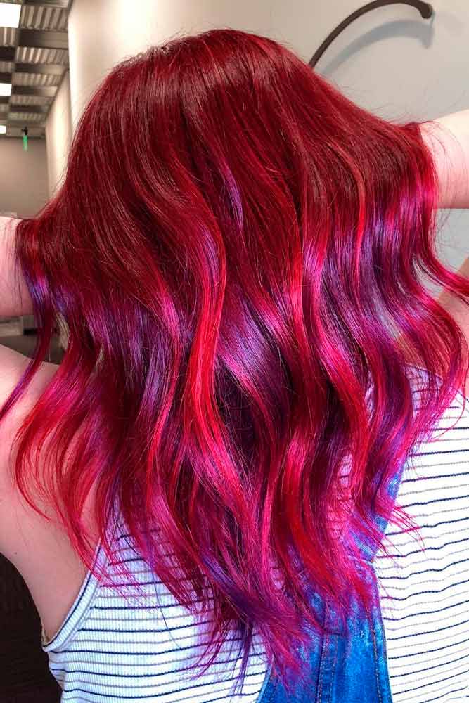 Merlot Red Hair Color #redhair #coloredhair