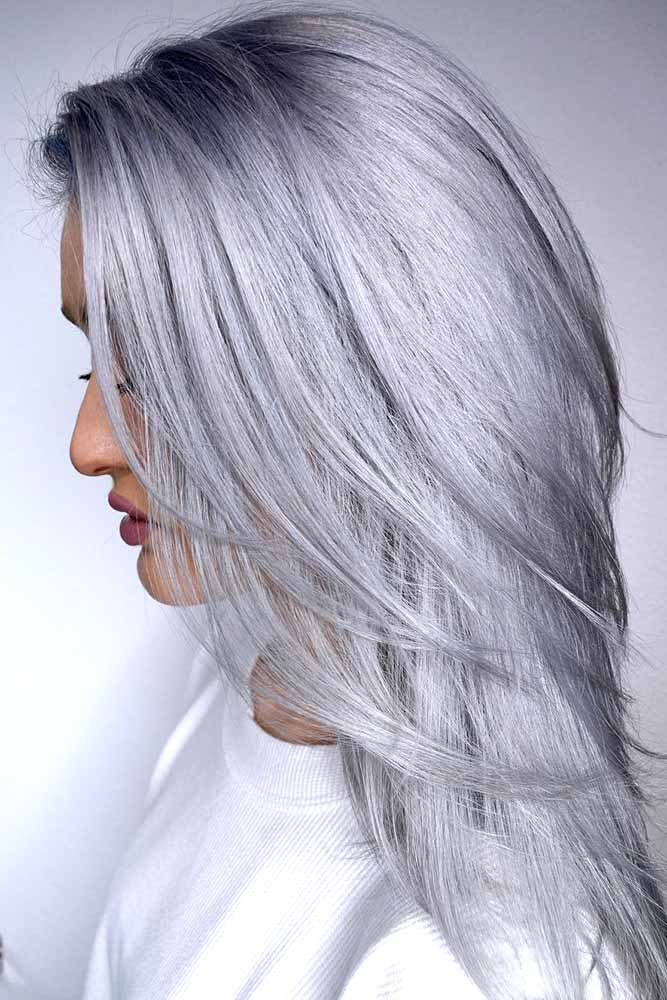 Silver Metallic #blondehair 