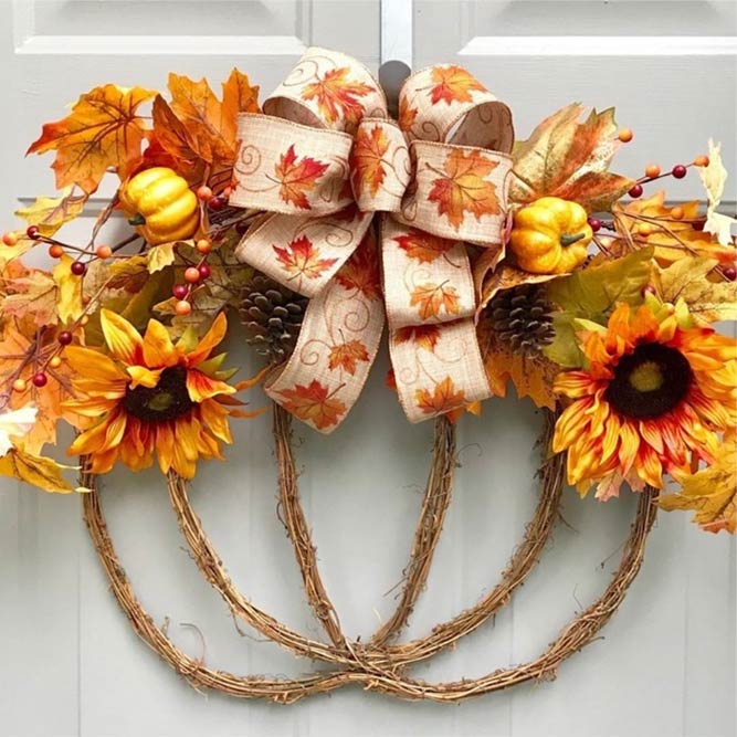 Fall Wreath Design For Fall Decor #fallwreath