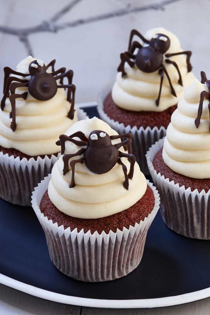 Cupcakes with Spiders