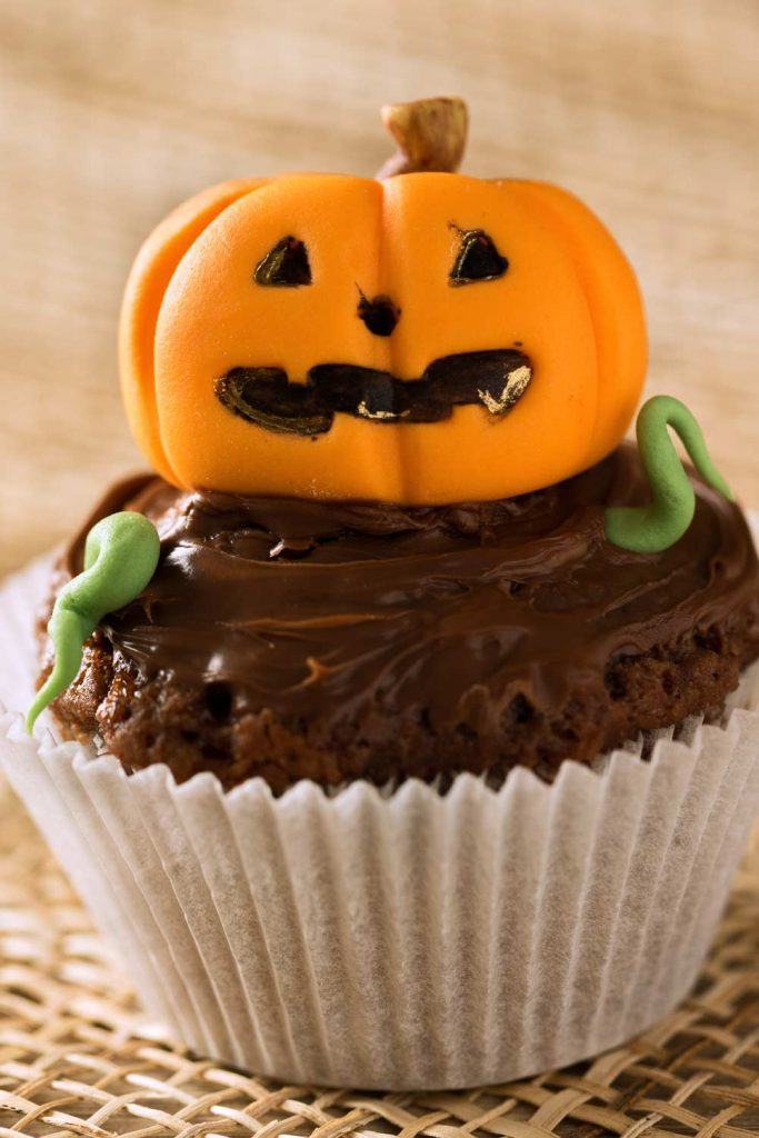 Pumpkin Chocolate Cupcake