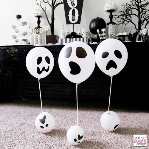 Black And White Themed Party #balloons #blackwhiteparty