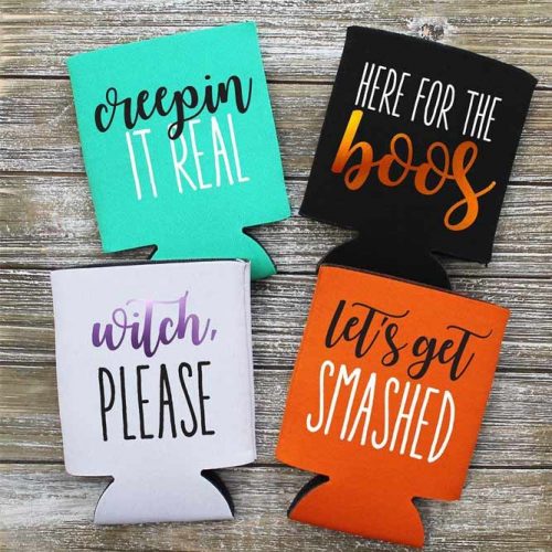 Koozies Halloween Favors Idea