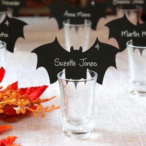 Little Bat Table Cards #tablecards #party #halloween